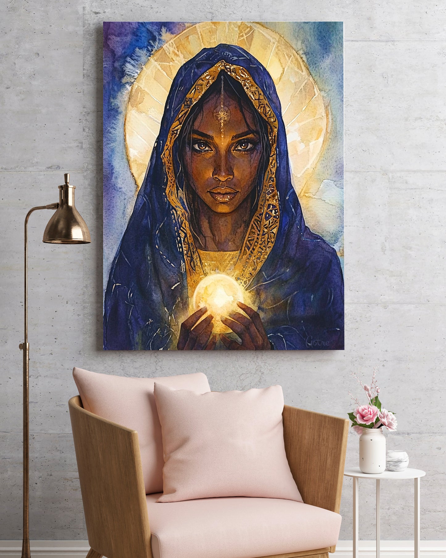 "La Vierge Noire" - Impression sur toile (81x121 cm)