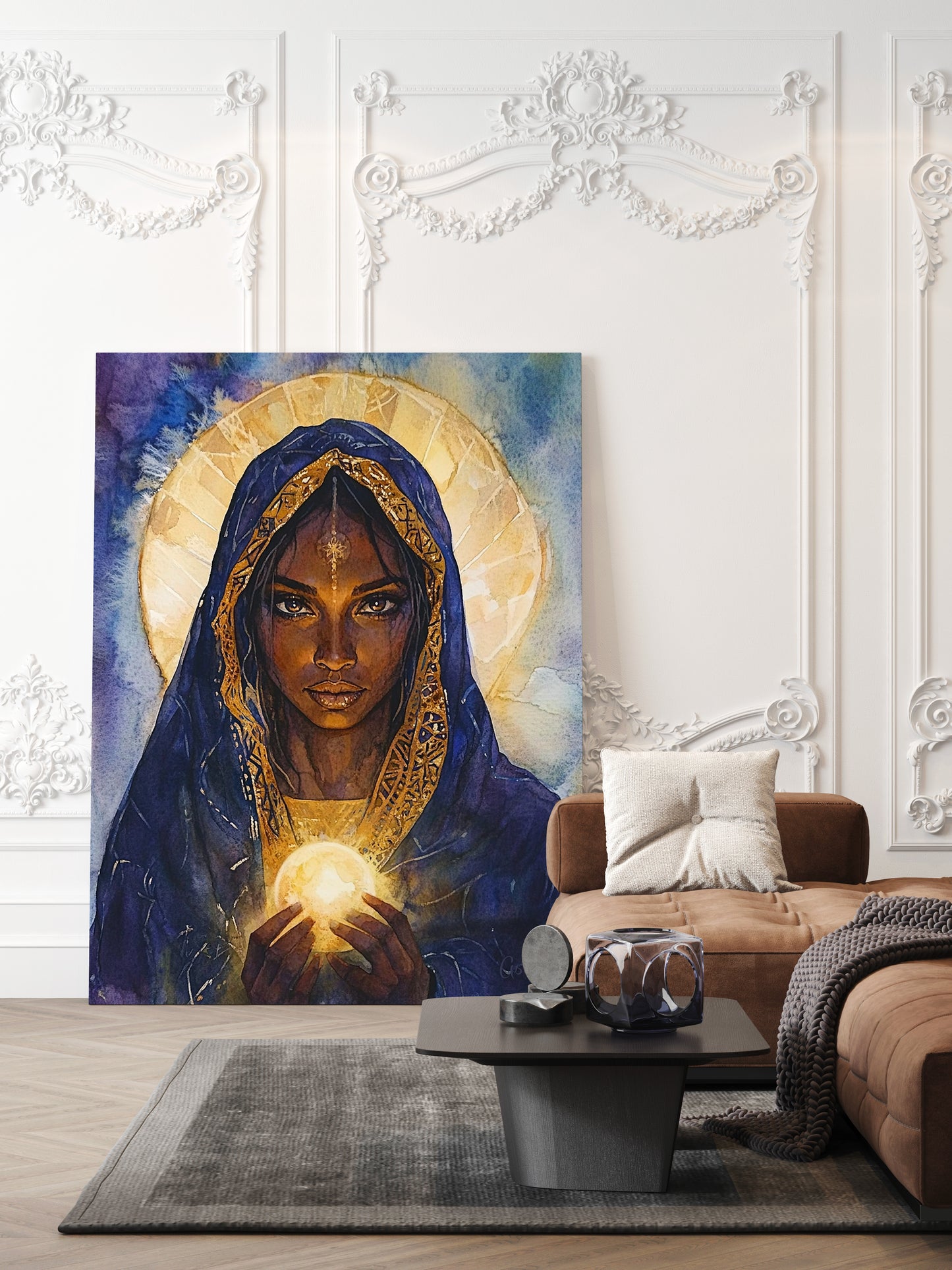 "La Vierge Noire" - Impression sur toile (81x121 cm)