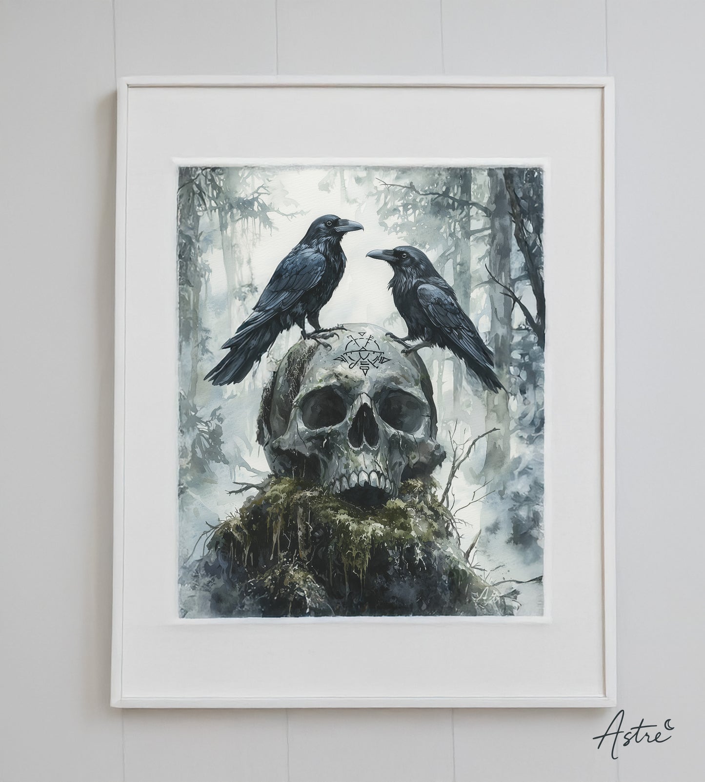 "Les deux Esprits", illustration digitale (30x40cm)