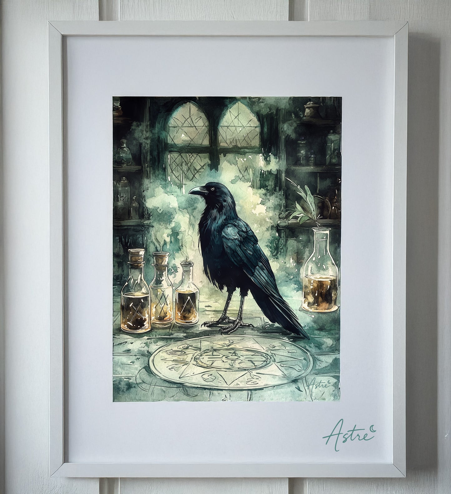 "L'alchimiste noir", illustration digitale (30x40cm)