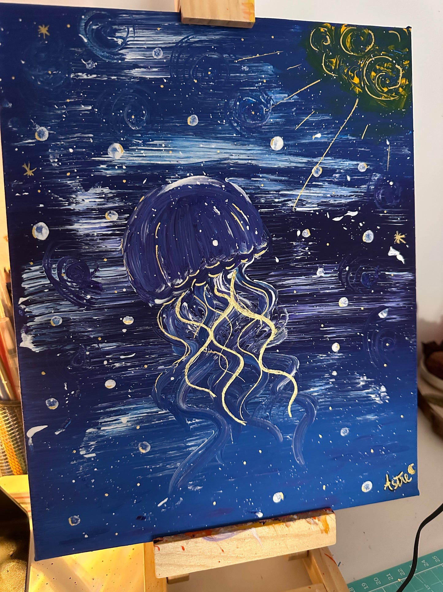 "L'appel du silence", acrylique sur toile canvas (24x30cm)