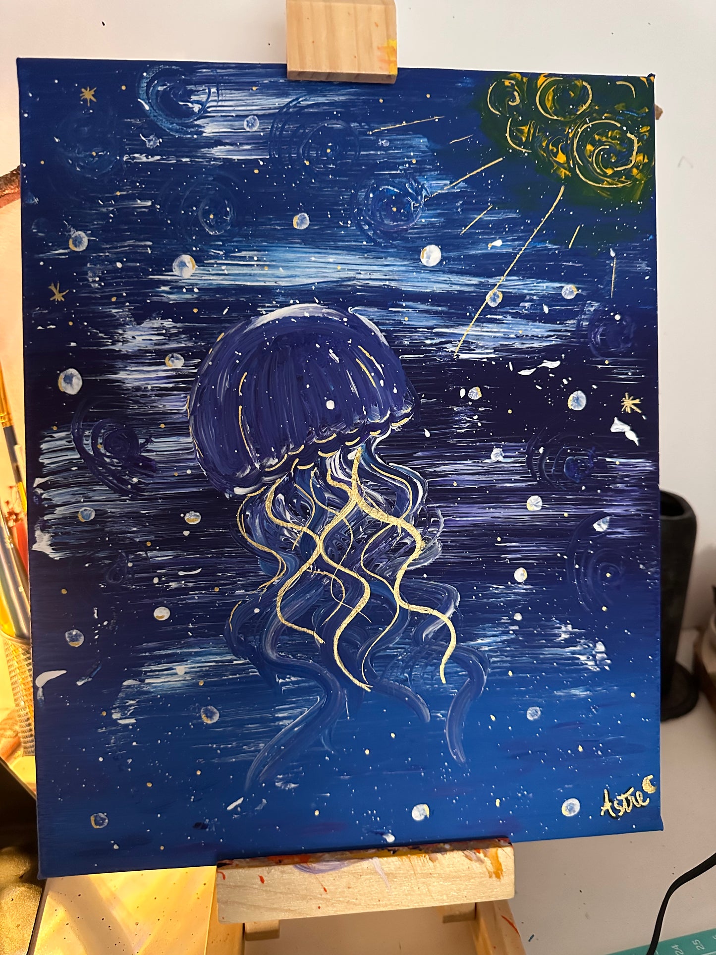"L'appel du silence", acrylique sur toile canvas (24x30cm)