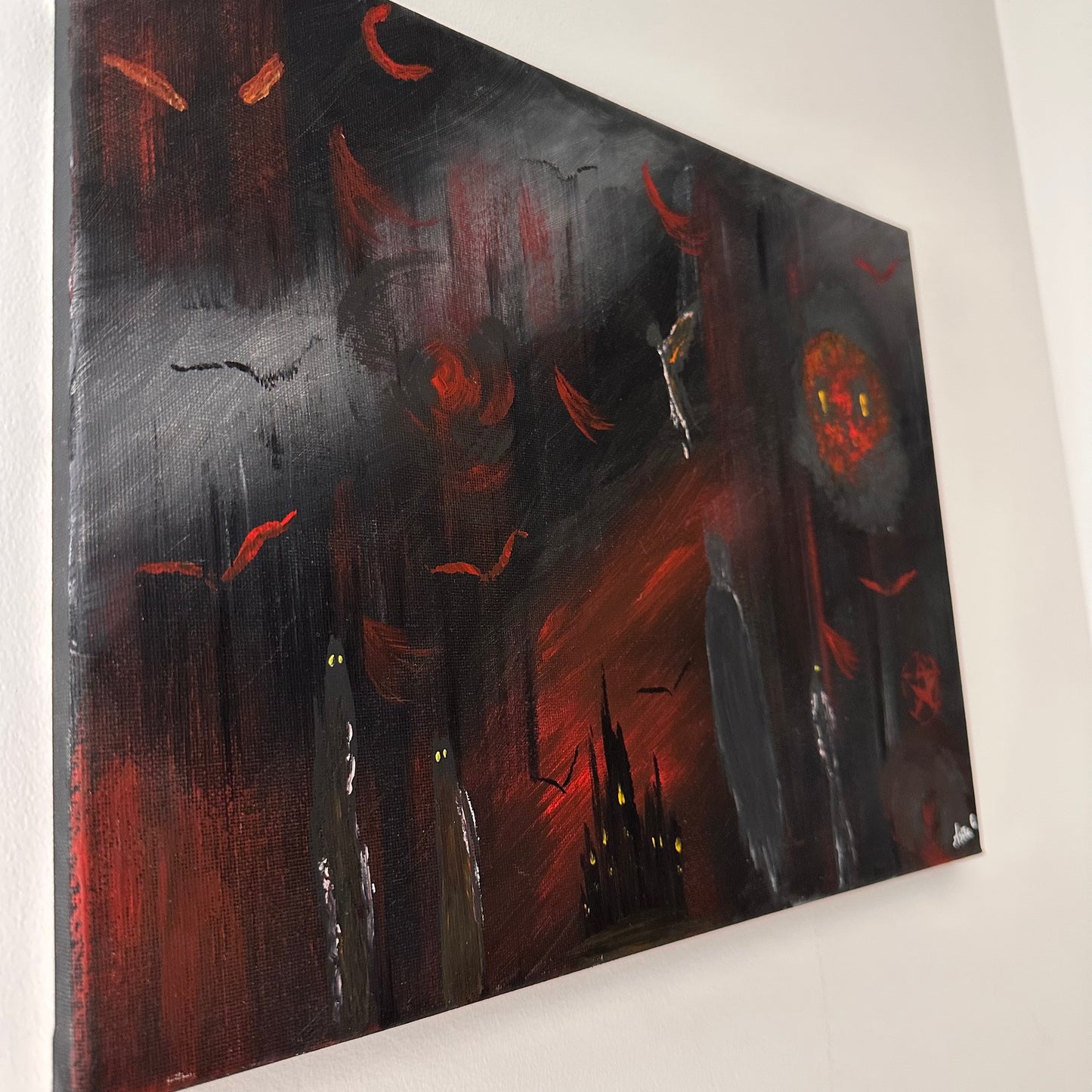 "Regnum Umbrae", acrylique sur toile (30x40cm)