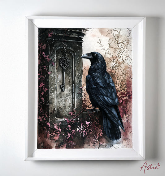 "Le gardien des secrets", illustration digitale (30x40cm)