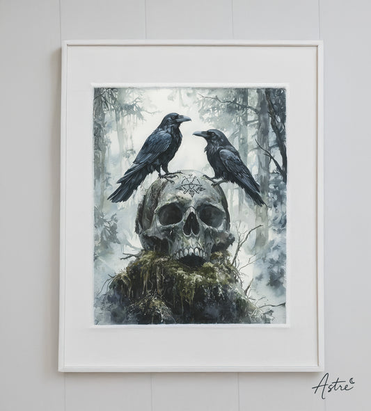 "Les deux Esprits", illustration digitale (30x40cm)