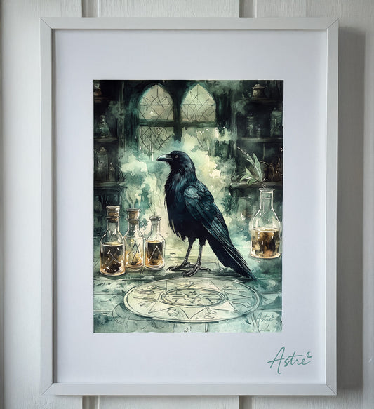 "L'alchimiste noir", illustration digitale (30x40cm)