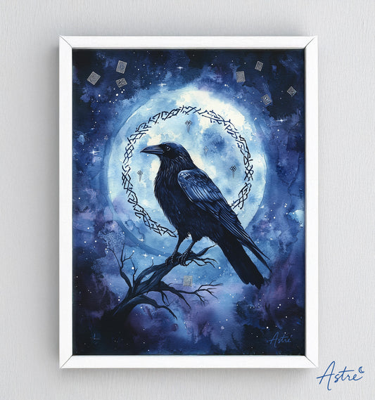 "Le veilleur Lunaire", illustration digitale (30x40cm)